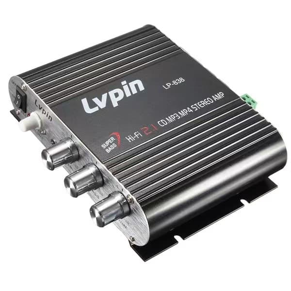Cross-border Hot Seller 2.0+ Subwoofer Amplifier 2.1 Channel LV-PIN838 Ultra Bass - Amazon Hot Seller in Small Household Appliances