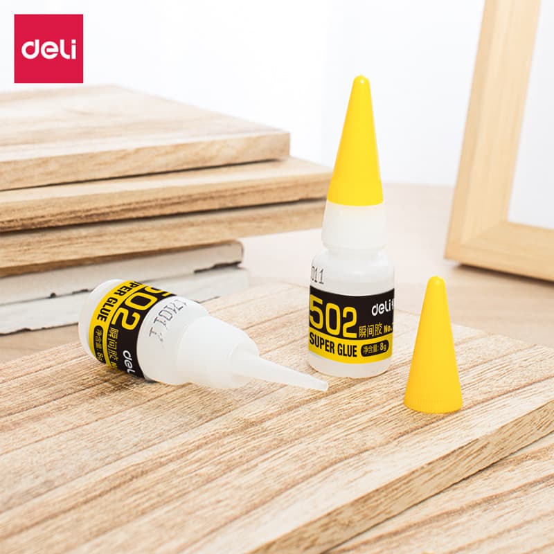 Deli 7144 Glue 502 Liquid Adhesive Quick-Drying Glue for Shoes, Plastic, Metal, Wood, Wholesale