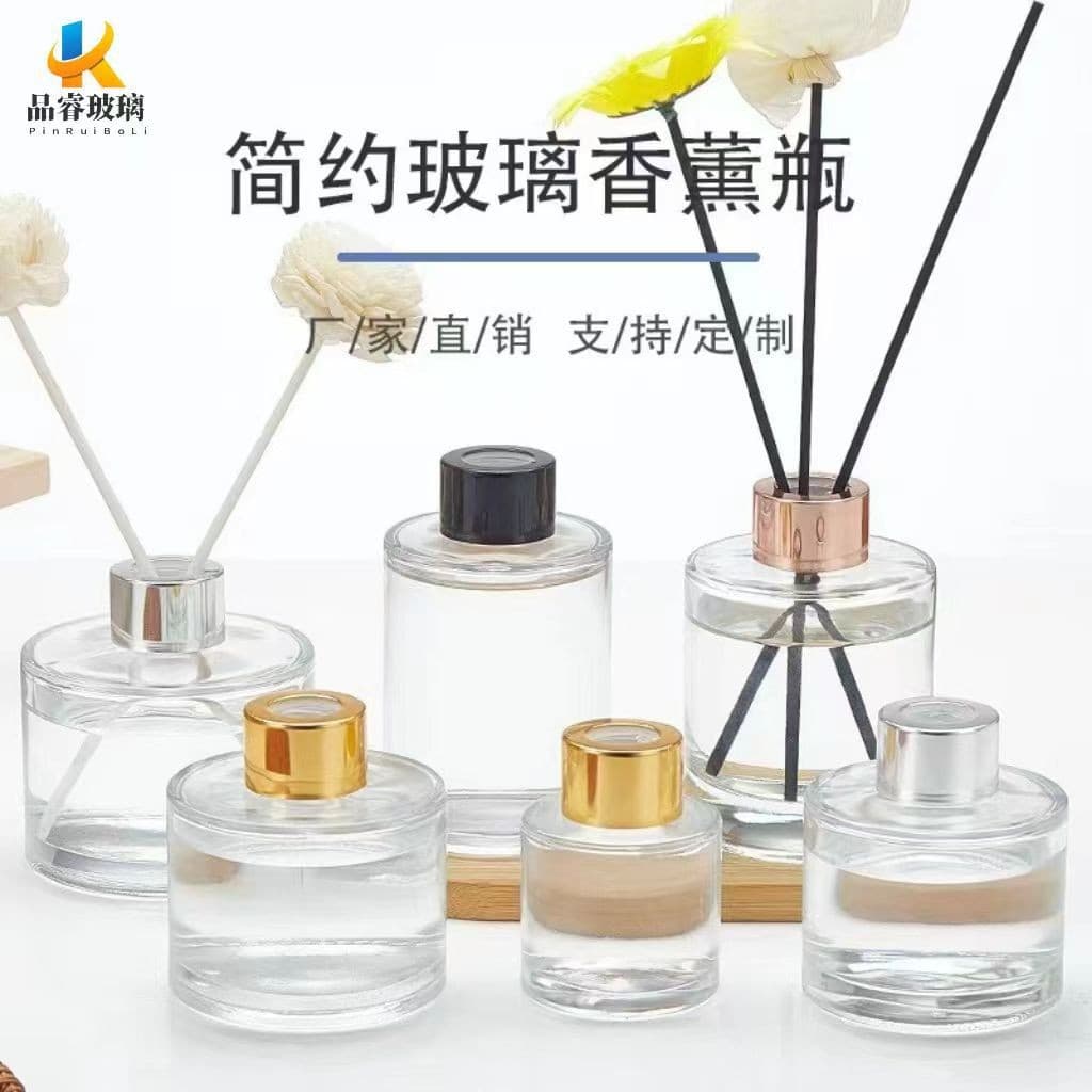 Clear Glass Aromatherapy Bottle Nordic Vintage Bottle Wholesale Flameless Reed Diffuser Empty Bottle Aromatherapy Glass Empty Bottle
