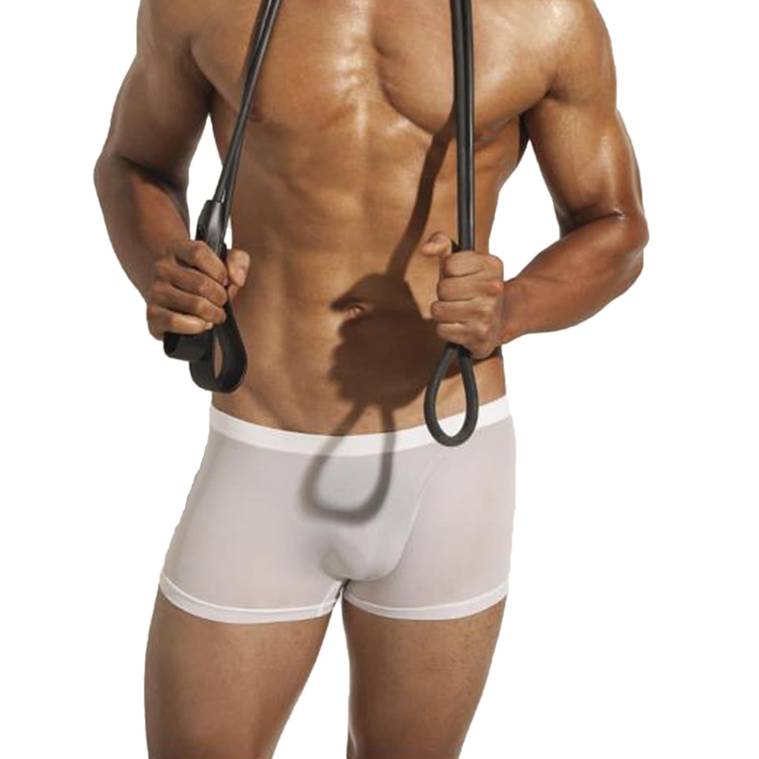 3D Seamless U-Shape Pouch Men's Boxer Briefs Ice Silk Breathable Four-Corner Shorts Plus Size Sports Boxers Trendy