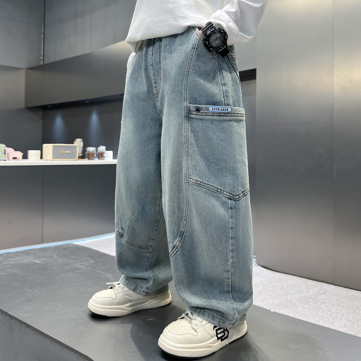 Boys' Spring Denim Jeans Trendy Korean Style Cargo Pants Fashionable Straight-Leg Casual Pants for Boys AliExpress