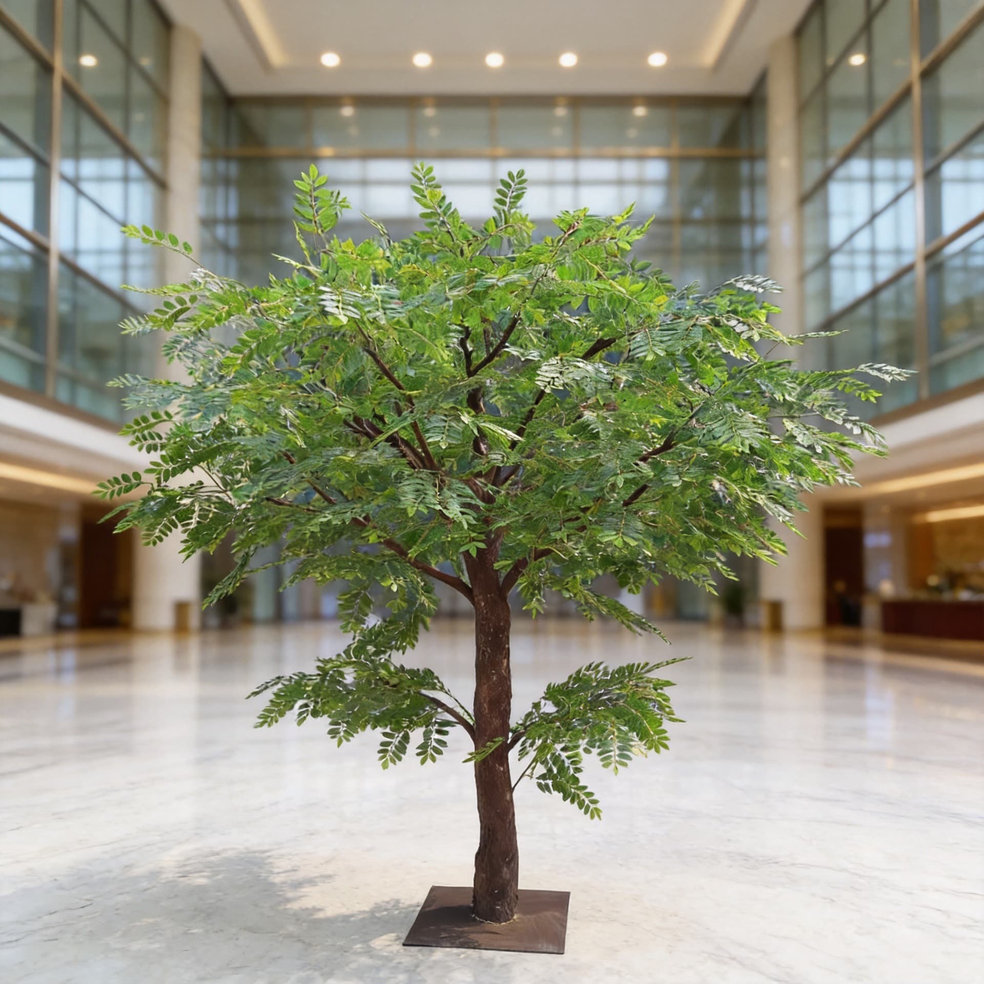 Artificial Elm Money Tree Green Plant Landscape Hotel Mall Courtyard Olive Tree Large Fake Tree Floor Decoration