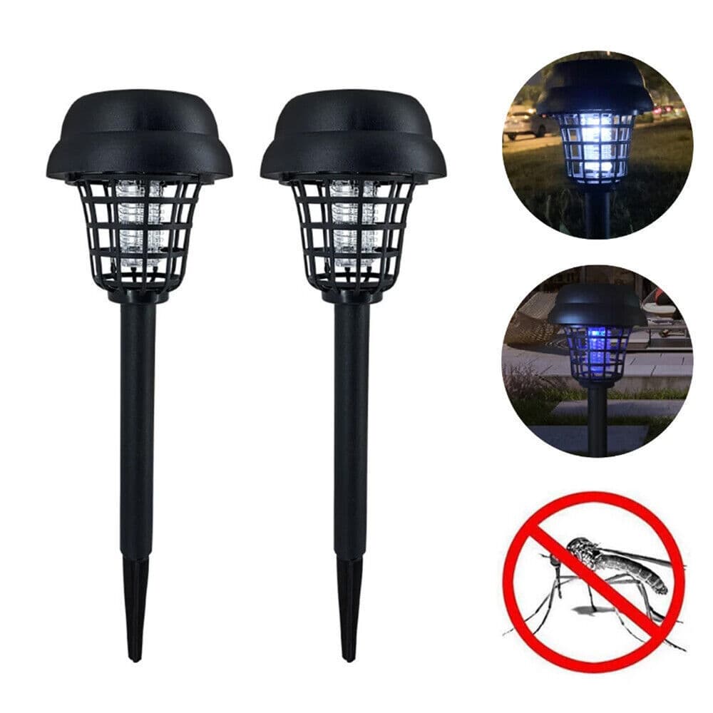 Amazon solar-powered mosquito killer lamp, LED electric shock outdoor mosquito repellent and insecticidal garden light, ultraviolet light.