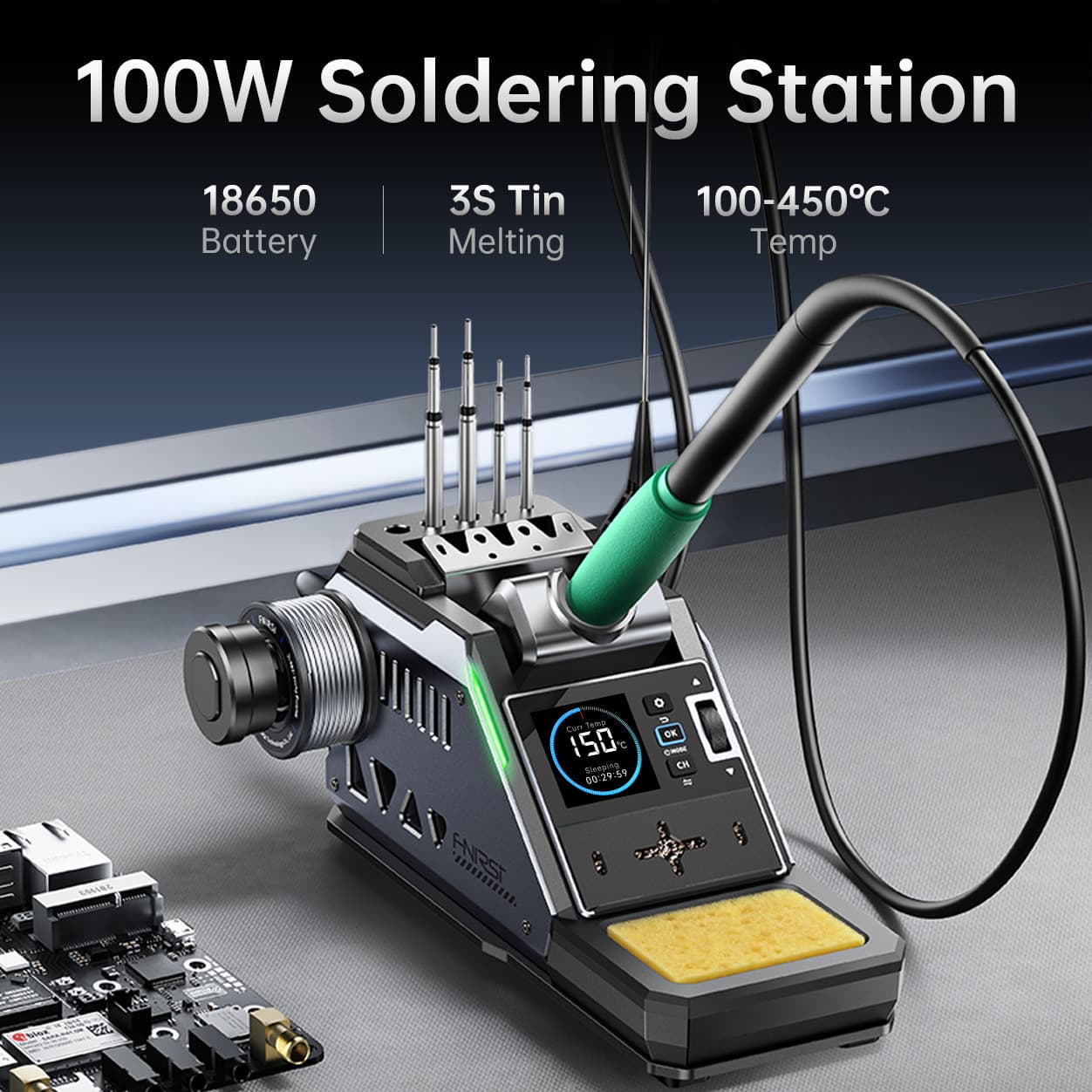 fnirsi DWS-P2 constant temperature 245 soldering station diy kit mobile phone repair 210 small electric soldering iron