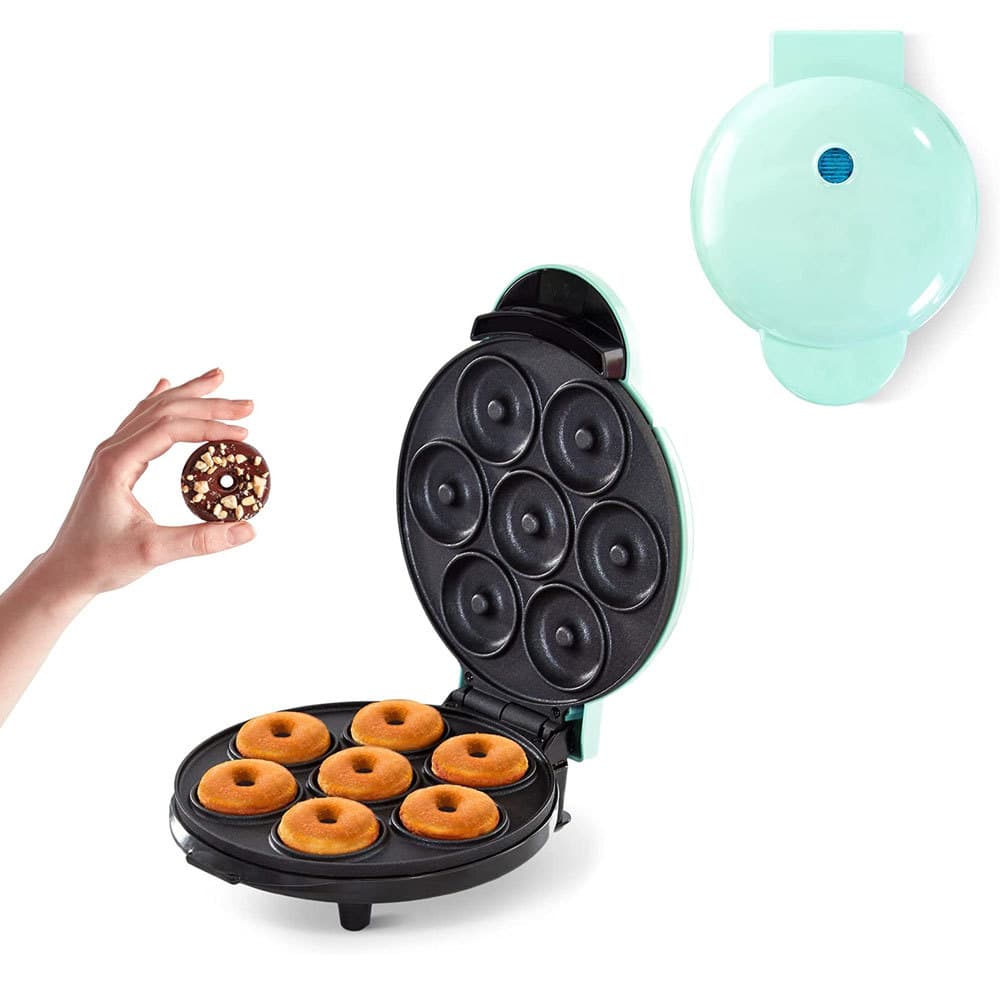 Mini Donut Maker 7-Hole Mini Donut Machine Non-Stick Coating Breakfast Machine Cake Machine