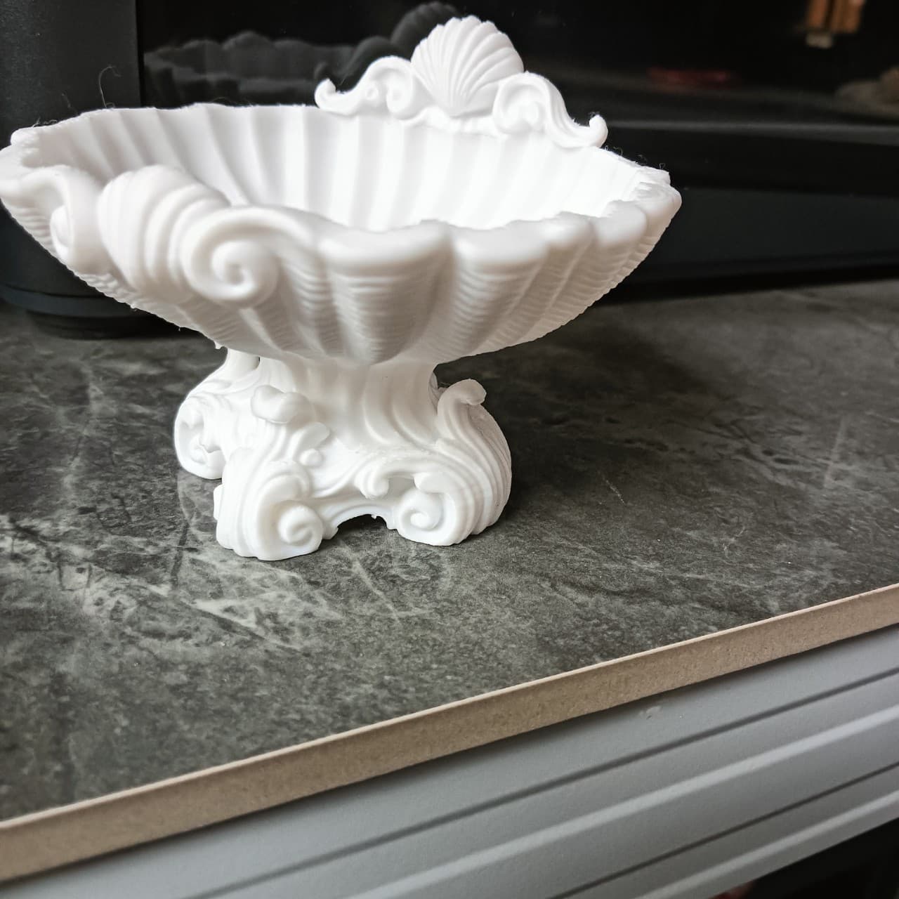 Cross-Border 3D Printed Wardrobe Exquisite Shell-Shaped Clothing and Jewelry Tray for Daily Decoration and Storage, Home Desktop Entryway