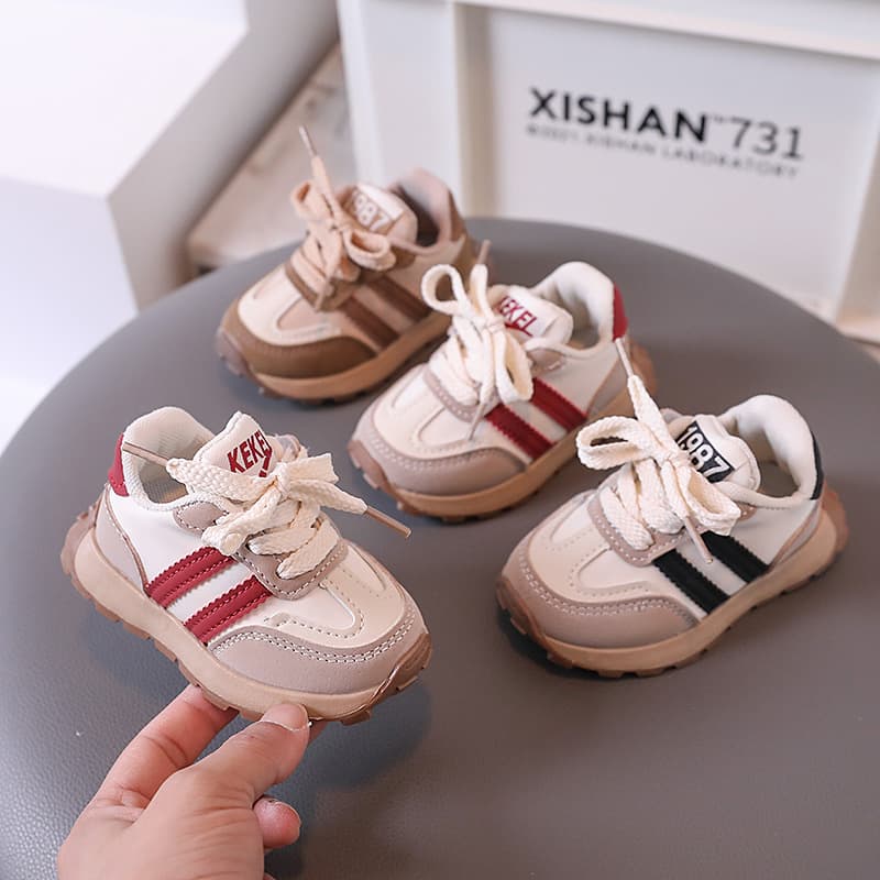 Spring Baby Toddler Walking Shoes Children's Kindergarten White Sneakers Infant Shoes Little Board Shoes Boys Girls Sports