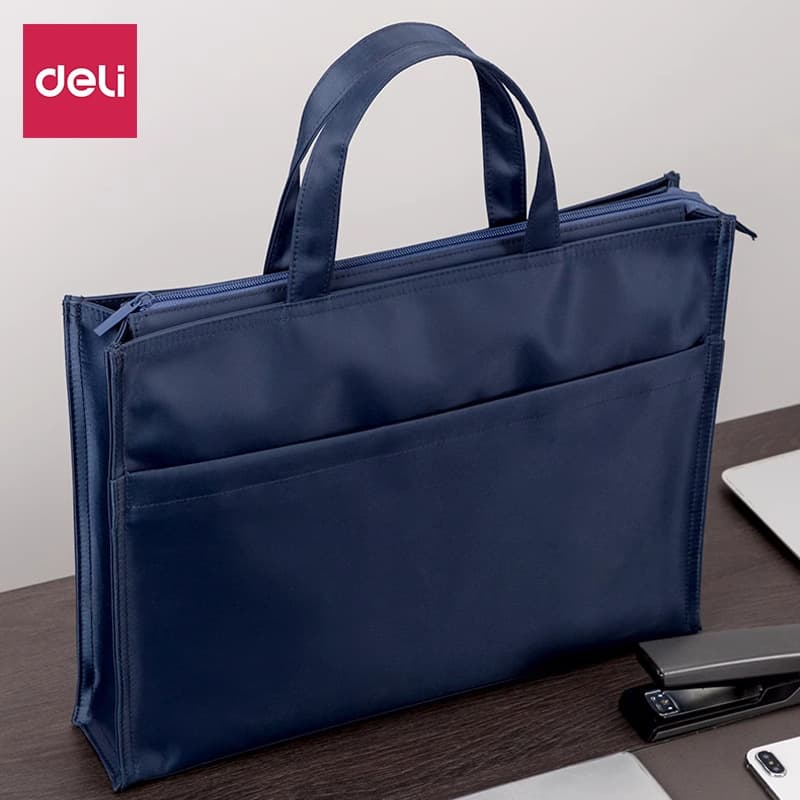 Deli 5590 Business Briefcase, Office Culture/Meeting File Carriers with Logo Printing Capability