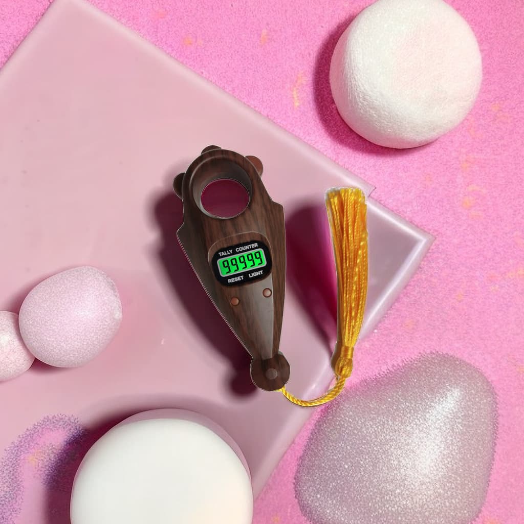 Private mold bidirectional manual electronic ball counter with luminous backlight, handheld decompression ball counter handle, digital counter.