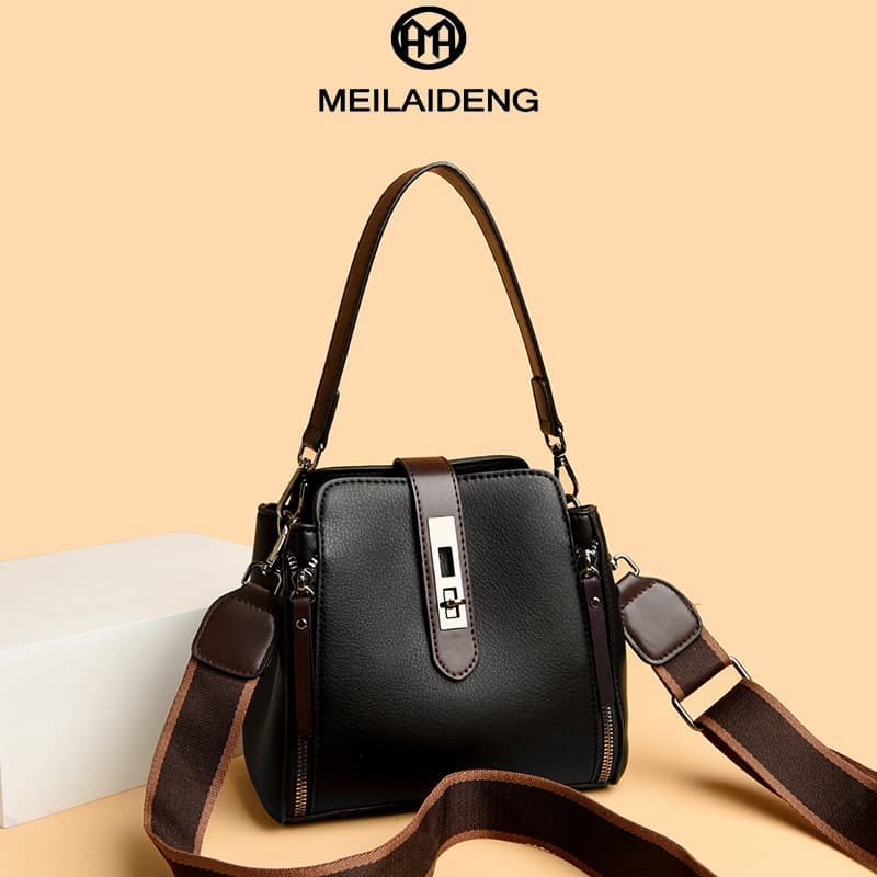 High-end bags for women 2025 new ins trend Korean version versatile fashion bucket bag messenger bag temperament handbag for women