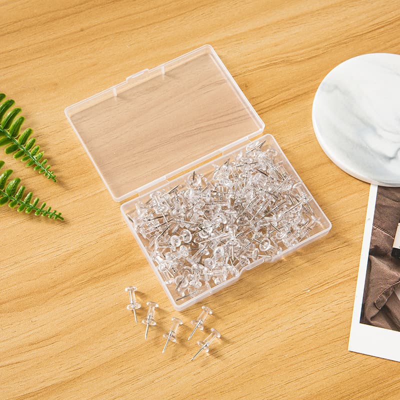 Boxed Transparent Push Pins Amazon Exclusive Photo Wall Push Pins Colored Nails Push Pins Thumbtacks