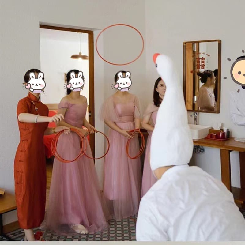 Wholesale Wedding Supplies New Prank Bridal Party Game Set Goose Gag Groom Best Man Game Prop Kit