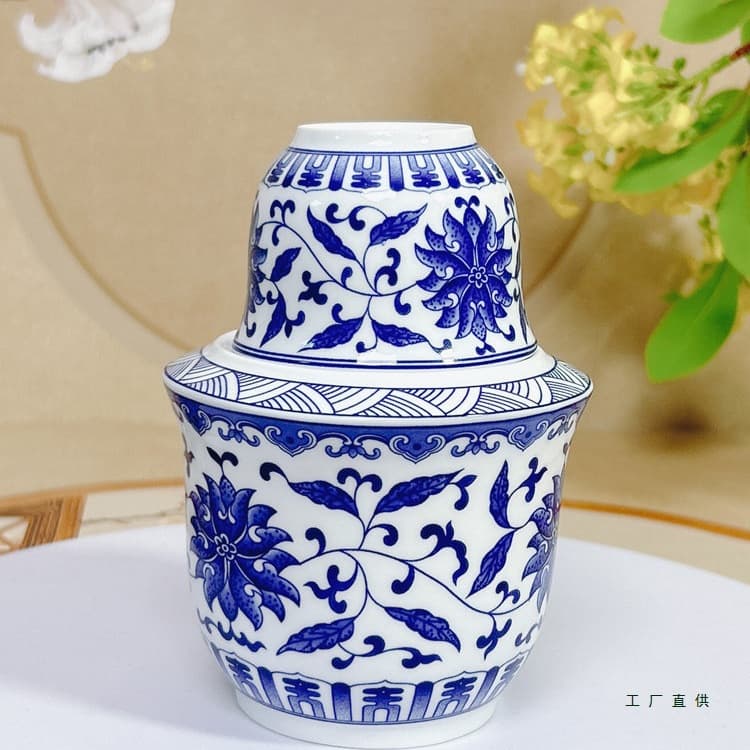 Yellow Wine Warmer Home Use Hot Wine Pot Chinese Wine Set Wine Cups White Wine Warmer Old-Fashioned Half-Jin Hot Wine Device