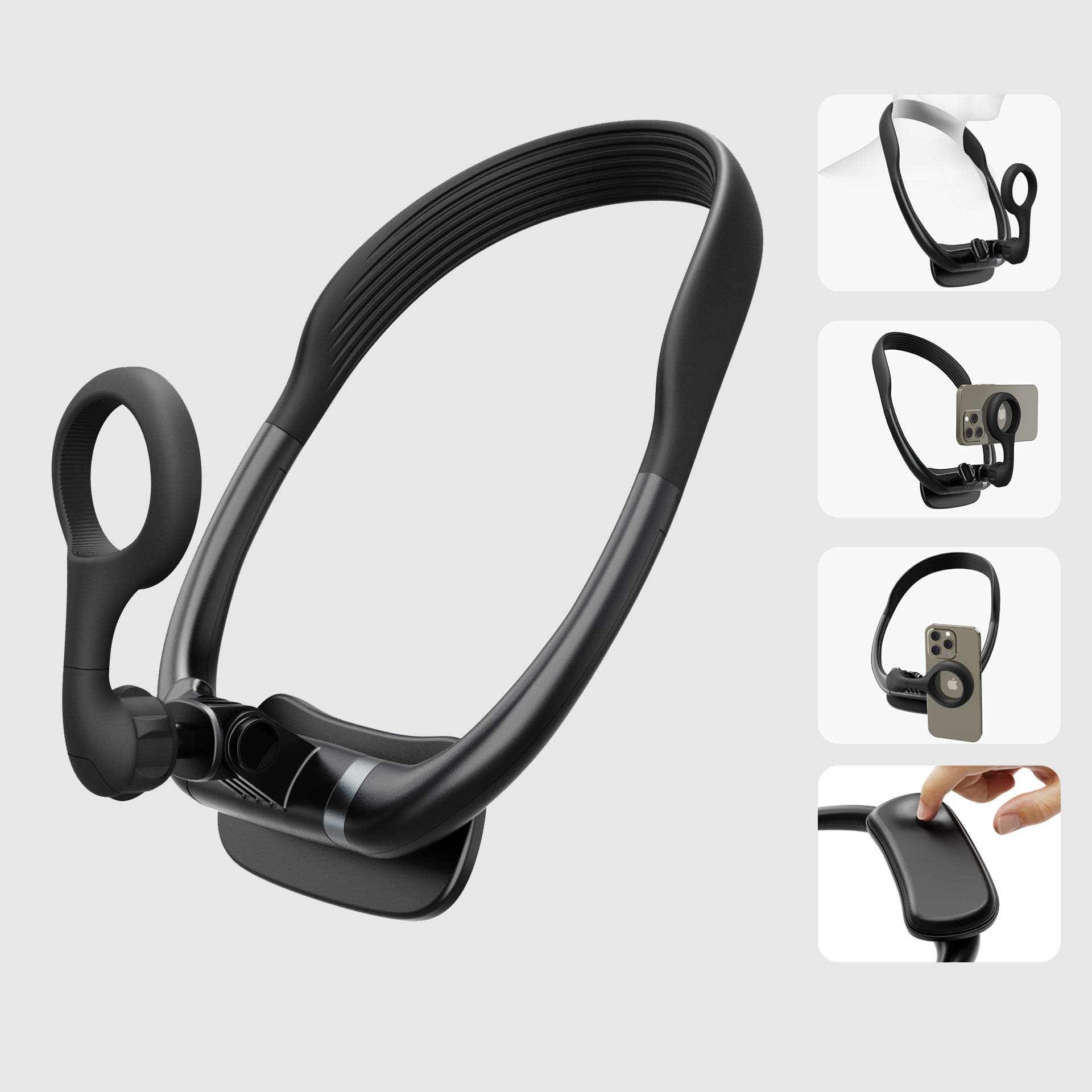 POV/Vlog Selfie Quick-Release Neck Mount Bracket First-Person Perspective Live Streaming Magnetic Neck Phone Holder