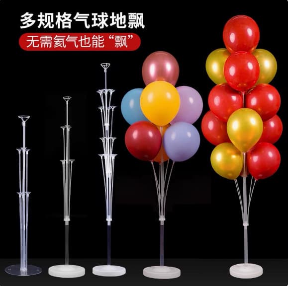 Balloon Stand Tabletop Floating Decoration for Qixi Festival, Shopping Mall, Jewelry Store Opening, Event Decoration Column Guide Floor Float