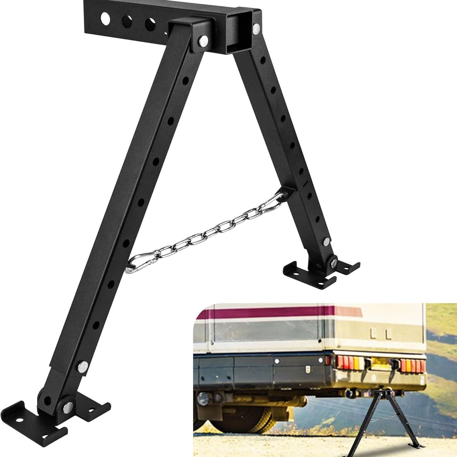 2-inch hitch receiver for 5th wheel hitch stabilizer travel trailer truck camper