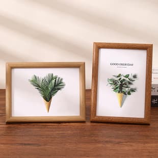Tabletop Photo Frame 6 Inch Photo Frame Wholesale 7 8 10 Inch A4 Arc Simple Wooden Puzzle Picture Frame Photo Wall-Mounted Empty Frame