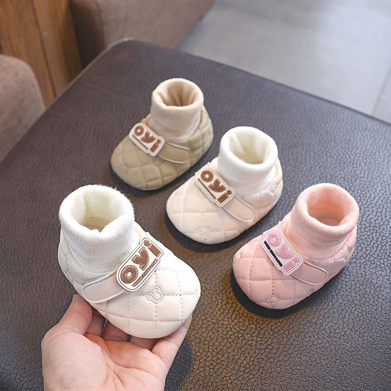 Autumn Winter 0-1 Year Old Small Month Baby Boy Girl Learning Walk Shoes Soft Sole Infant Shoes 6-12 Months Toddler Fashion