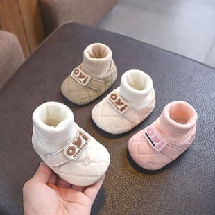 Autumn Winter 0-1 Year Old Small Month Baby Boy Girl Learning Walk Shoes Soft Sole Infant Shoes 6-12 Months Toddler Fashion