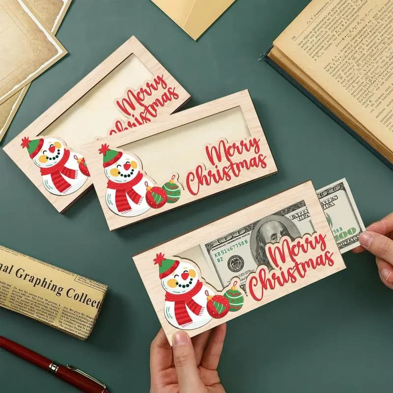 Santa Claus birthday party wallet, gift holder, envelope, greeting card, birthday party gift decorations