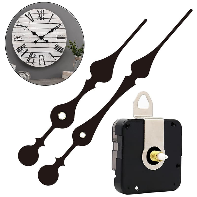 E-commerce Hot-Selling Acrylic Wall Clock Movement Silent Quartz Clock Movement DIY Electric Box Aluminum Metal Clock Hands In Stock
