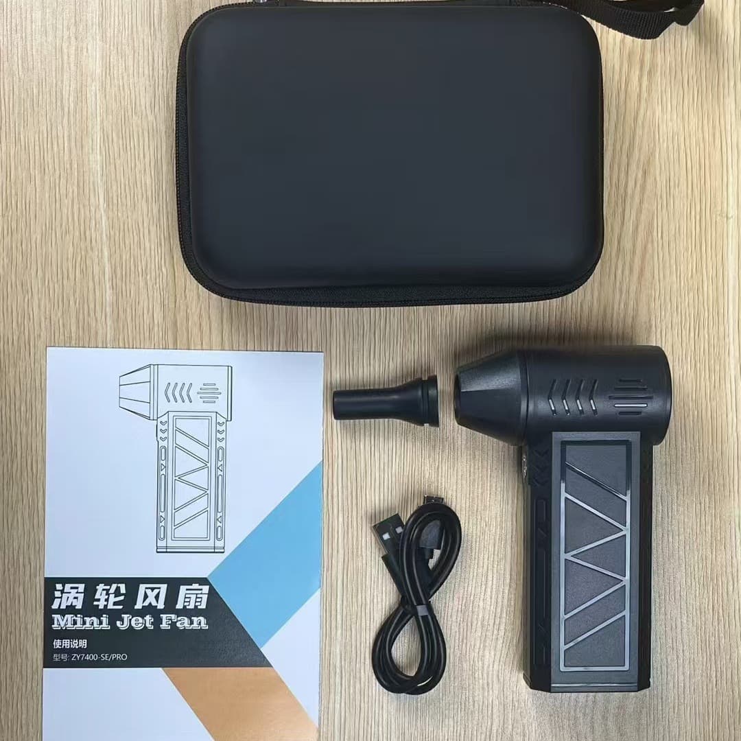 Hurricane High-Speed Fan 130,000 RPM Viral Hair Dryer Turbine High-Velocity Handheld Duct Powerful Blower