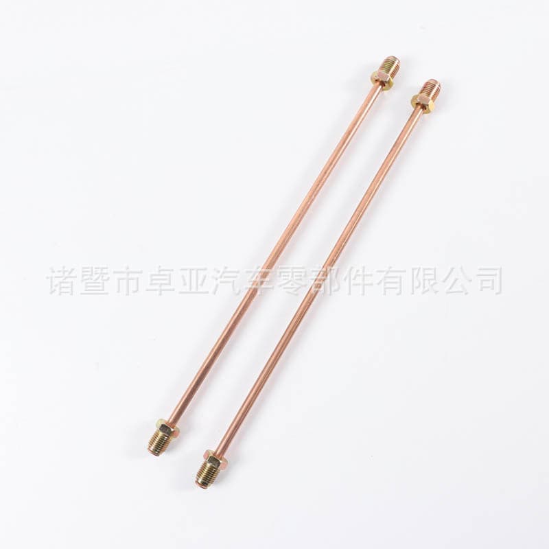 Mini Truck 4.76 Copper-Plated Brake Oil Pipe 5mm Fuel Line Copper-Plated Iron Tube Bundy Tube Finished Pipe Fitting