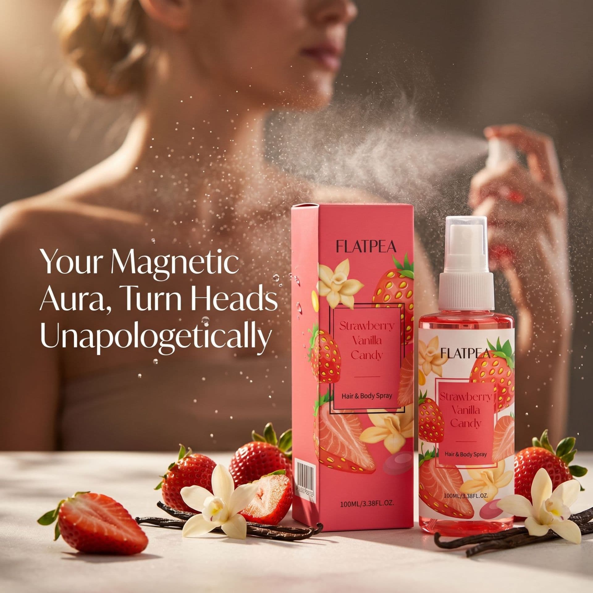Overseas Trade Cross-border Perfume Spray Strawberry Vanilla Candy Spray 100ml Fruity Fragrance Rich In Stock Wholesale