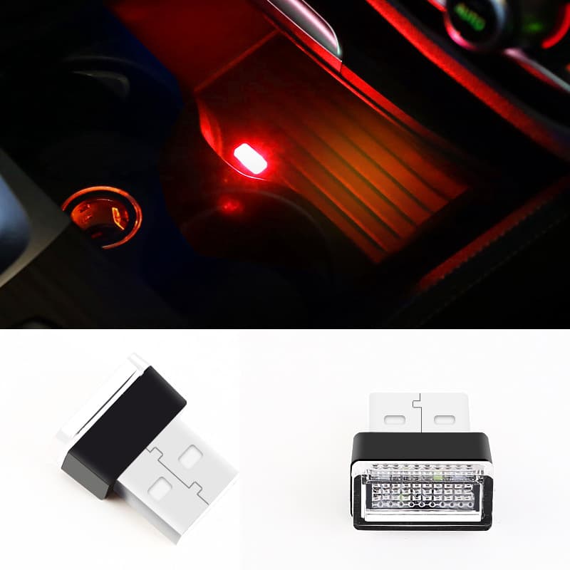 Cross-border Car USB Mini Night Light Creative Portable In-car LED Atmosphere Light Emergency Light Decorative Light