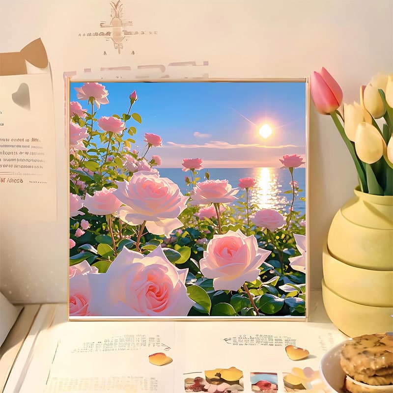 20*20 Digital Painting by Numbers Cartoon Anime Hand-painted Acrylic Paint DIY Bedroom Decorative Painting Wholesale