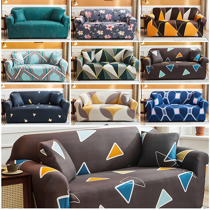 Cross-border supply, old-fashioned armrest sofa cover, full cover, elastic hugging anti-slip sofa towel, with pillow case
