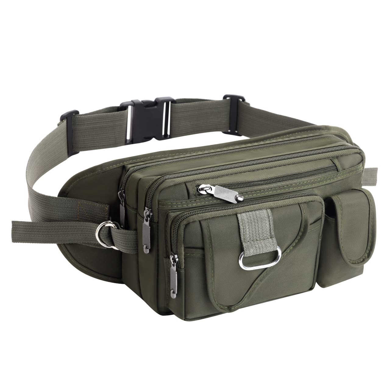 Taobao Best-Seller Nylon Water-Repellent Waist Bag Men's Outdoor Sports Large Waist Pack Multifunctional Travel Bag Wholesale Discount