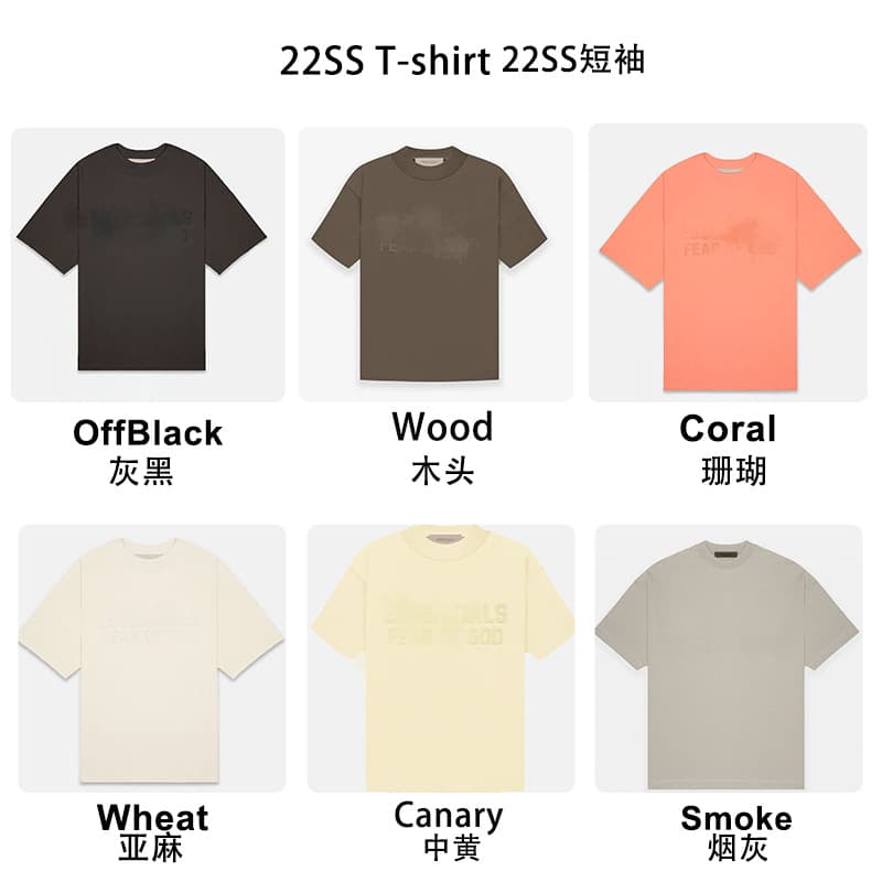 22FW SShirtW 22 Style Two-Line Text Short Sleeve