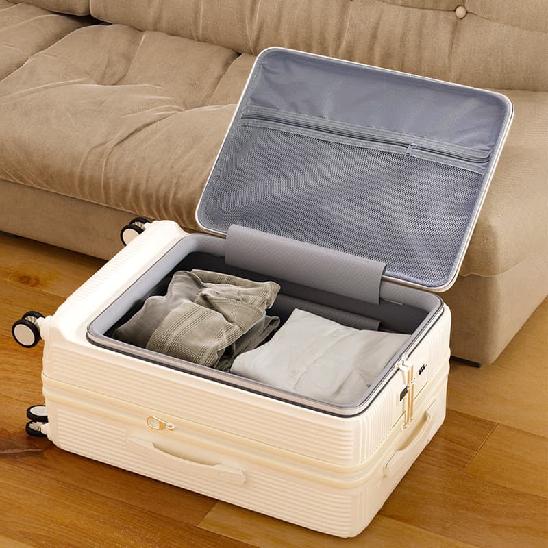 2026 New Side-Opening Small 20-Inch Carry-On Suitcase with Password Lock, 28-Inch Large Capacity Travel Luggage