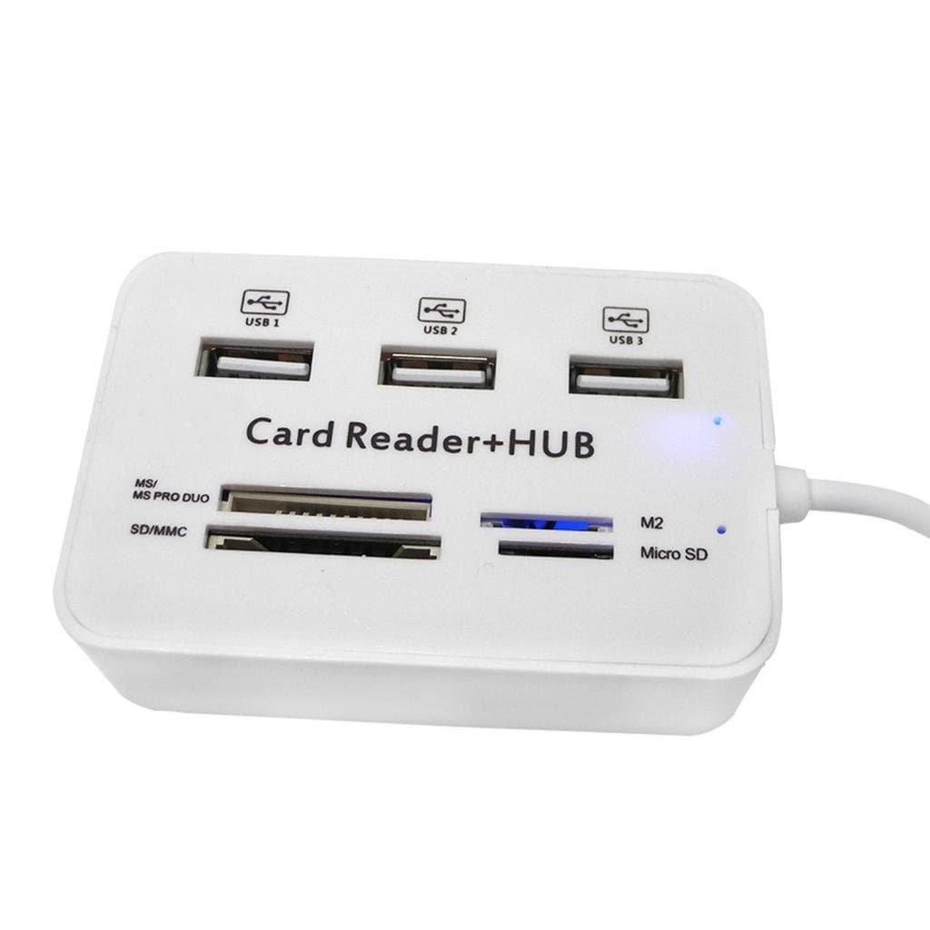 USB Multi-Function Splitter 2.0 Card Reader Multi-Function Adapter