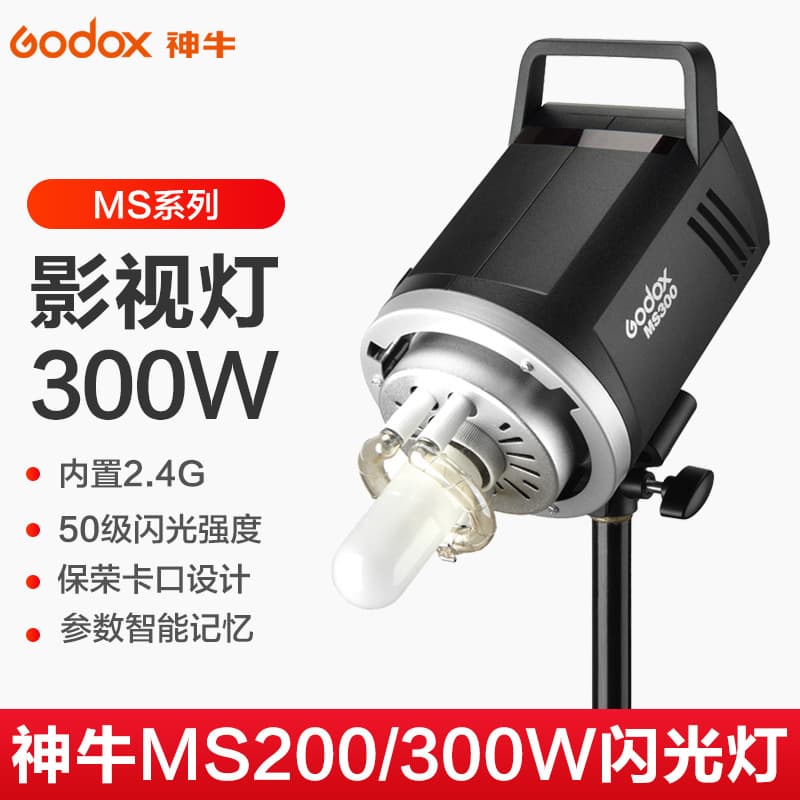 Godox International Version Flashlight Small Size Studio Photography Studio Static Object Flashlight Handle Type Camera