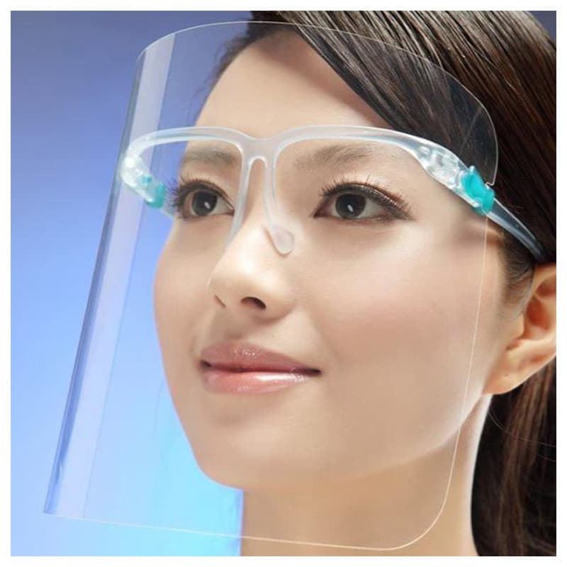 Paulona anti-oil splash mask head-mounted isolation mask kitchen anti-splash mask protective mask double-sided anti-fog
