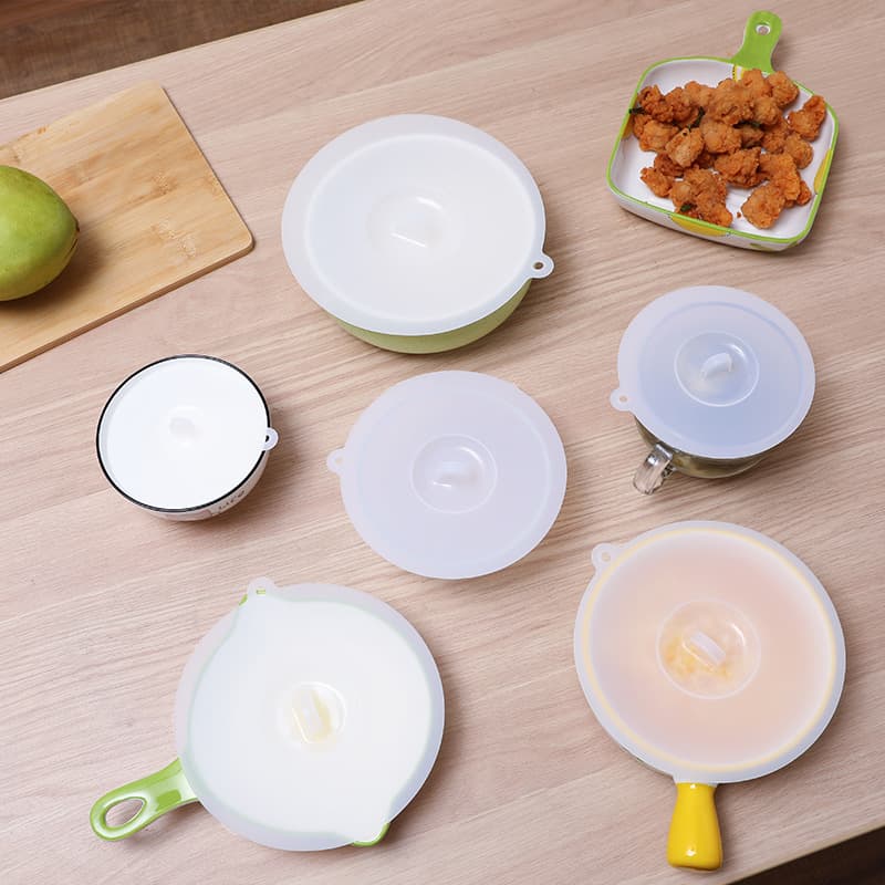 Silicone Seal Fresh Magic Suction Lid, Food-Grade European Standard Mug Lid, Dust-Proof Bowl Lid, Glass Cup Lid, Tea Cup Accessory