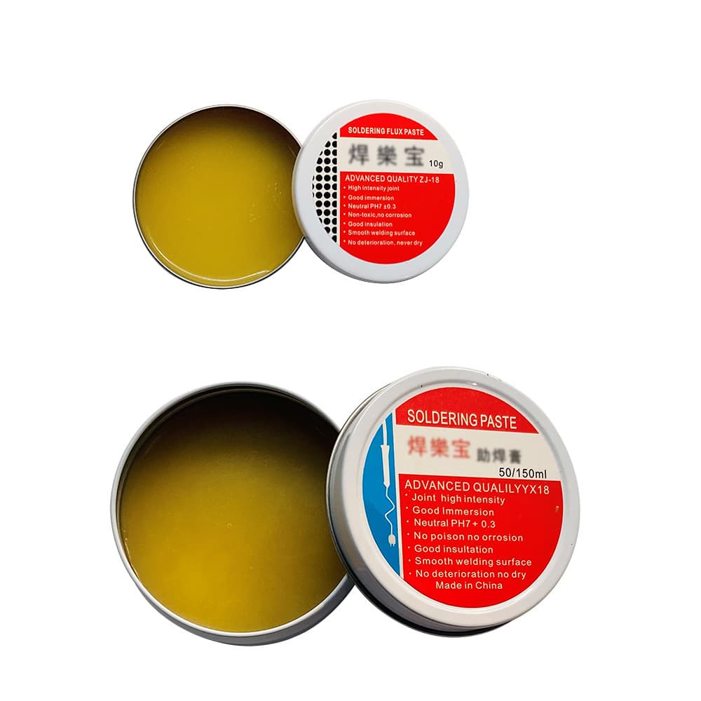 Wholesale Hanlebao Flux Paste Non-Corrosive Weak Acidic Iron Box Tin Flux ZJ-18 10G/50G Soldering Flux