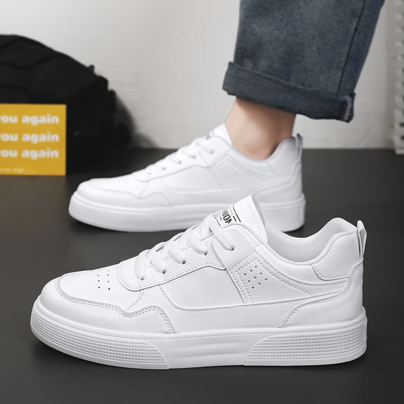 2024 Summer Men's Shoes New Breathable White Shoes Male Students Trendy Versatile Sports Shoes Casual Sneakers Trendy Shoes