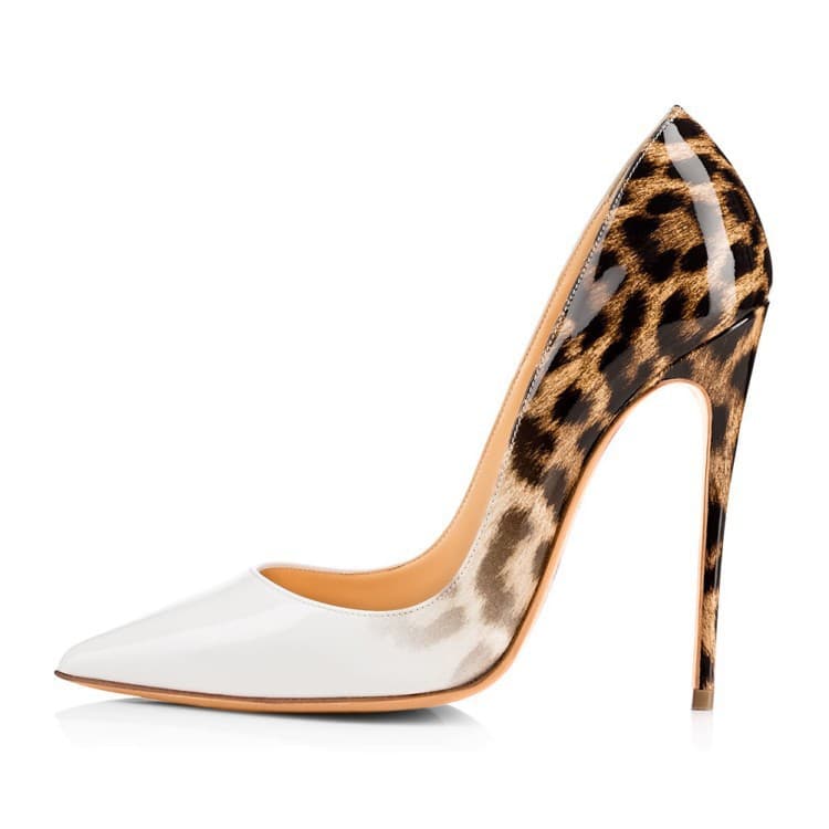 Leopard Print Gradient High Heels 2024 Leopard Print Women's Shoes for Amazon and AliExpress