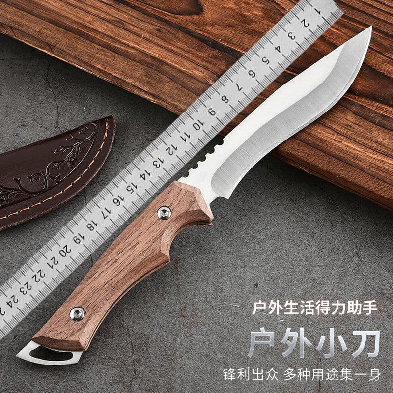 Camping Outdoor Hunting M390 Stainless Steel Wild Camping Hand Meat Knife Portable Fruit Knife High Hardness