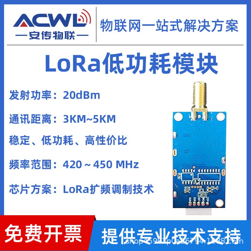 LoRa Module 433M Wireless Serial Port RS485/232/TTL Data Transmission 800IL Low Power IoT