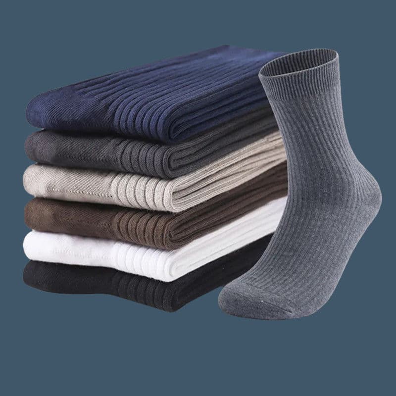 Zhuji Men's Mid-Calf Socks, Long Socks, Moisture-Wicking, Odor-Resistant, Fashion Basketball Sports Socks, Korean Style, Four-Season Socks Wholesale