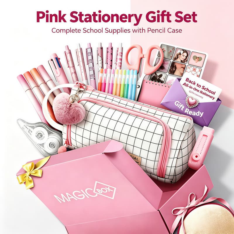 Cute Student Stationery Set, Learning Kit Gift for School Kids