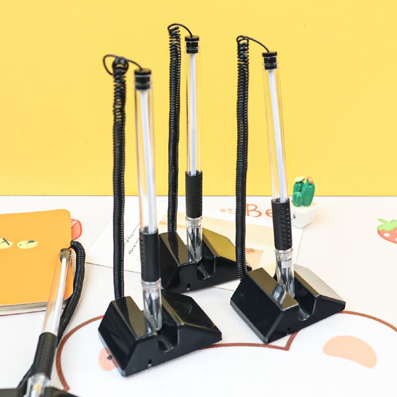 Creative desk pen cashier bank hotel special counter signature pen desktop decoration blue ballpoint pen