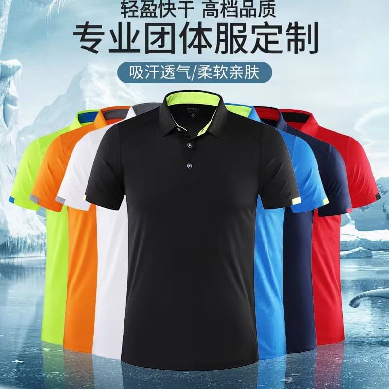 Quick-Dry Workwear Summer Short-Sleeve T-Shirt Work Shirt for Auto Repair, Swim Coach Polo Shirt with Logo Printing