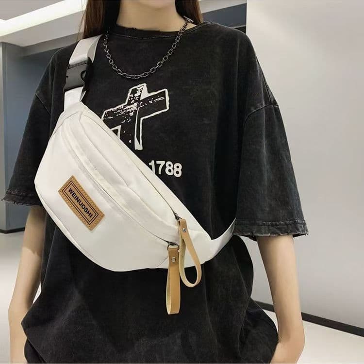 Women's Sports Chest Bag 2023 New Fashion Single Shoulder Bag Trendy Versatile Crossbody Bag Casual Large Capacity Waist Bag