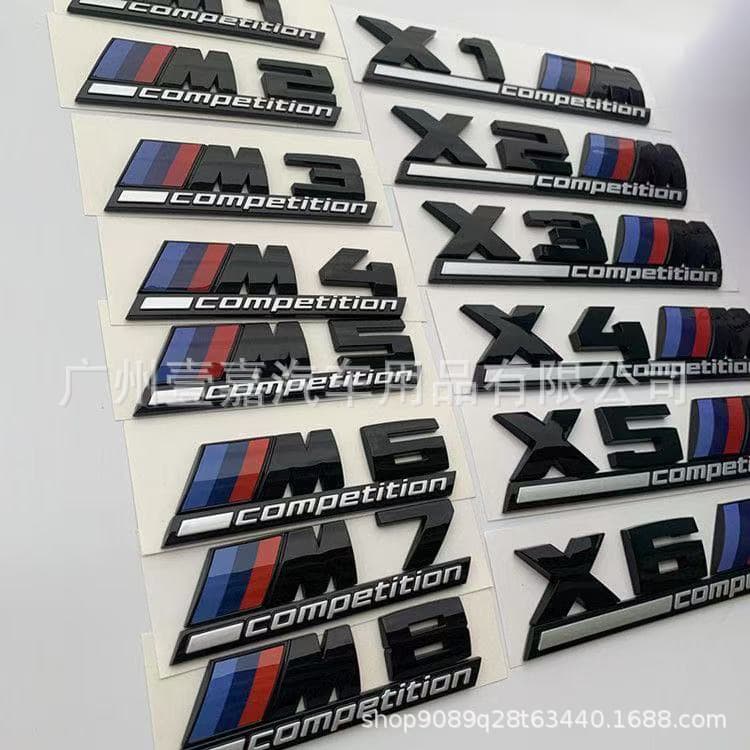 Suitable for BMW M5 Thunder version competition car logo modification M3M4X3MX5MX8M rear tail logo car sticker