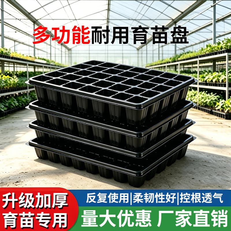 Seedling Tray Plug Tray Thickened, for Peppers, Watermelons, Strawberries, Succulents, Vegetable Tray, Cutting Nutrient Corn Seed Tool